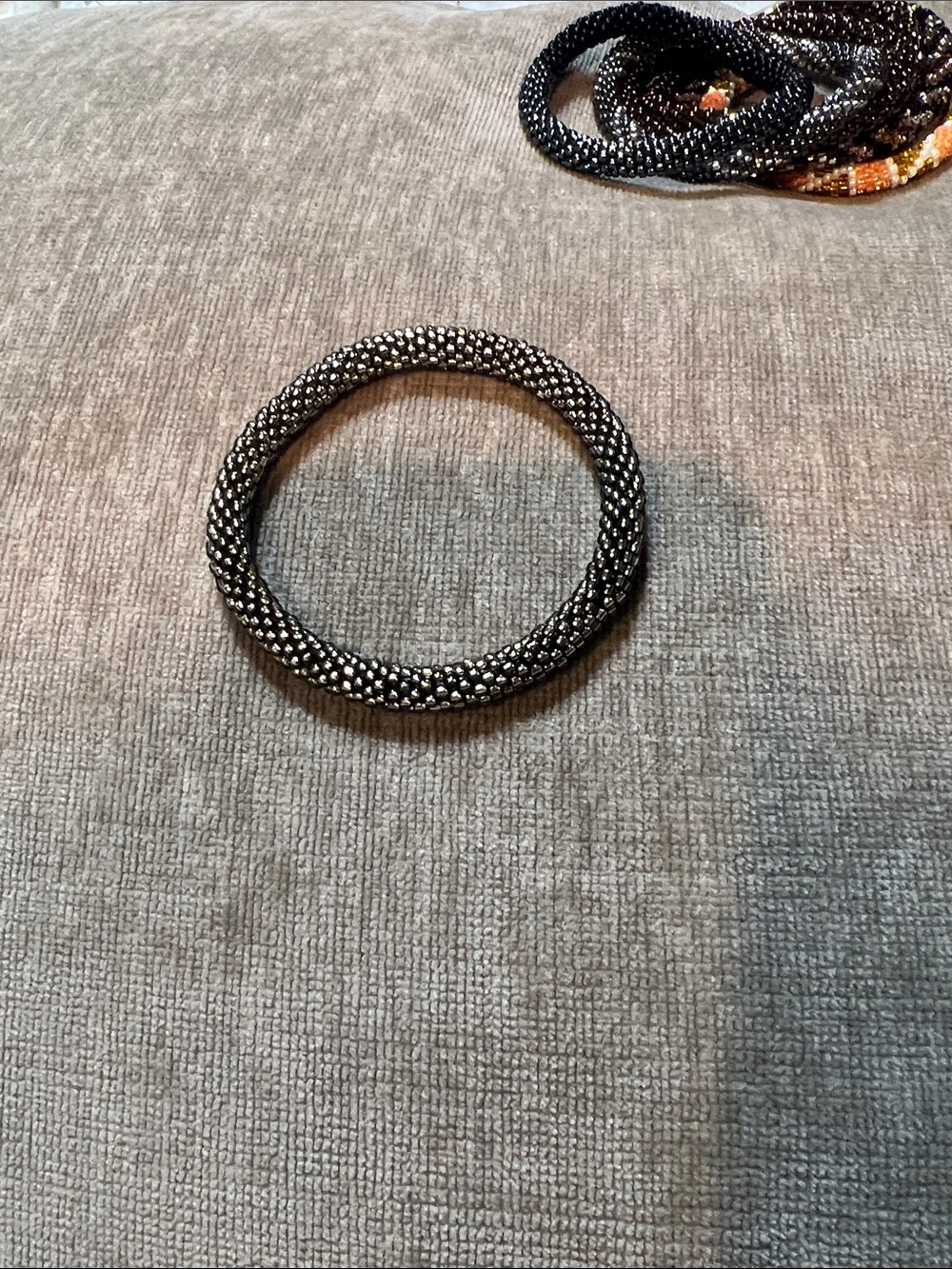 Black Crystal Mesh Bangle Bracelet - Women Accessories